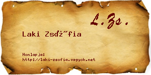 Laki Zsófia névjegykártya